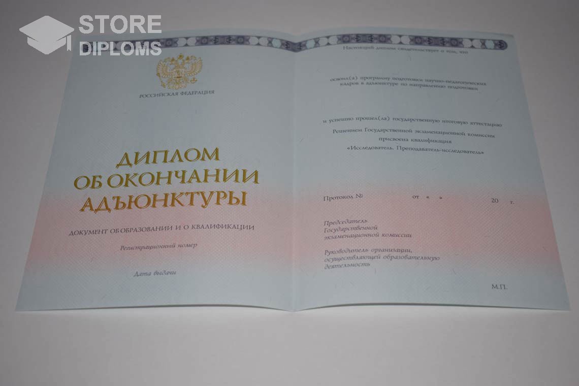 Диплом Адъюнктуры период выдачи 2014-2025  Братск